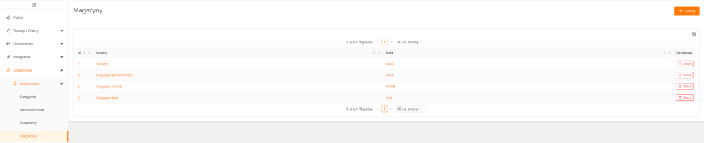 Dodawanie dodatkowego magazynu