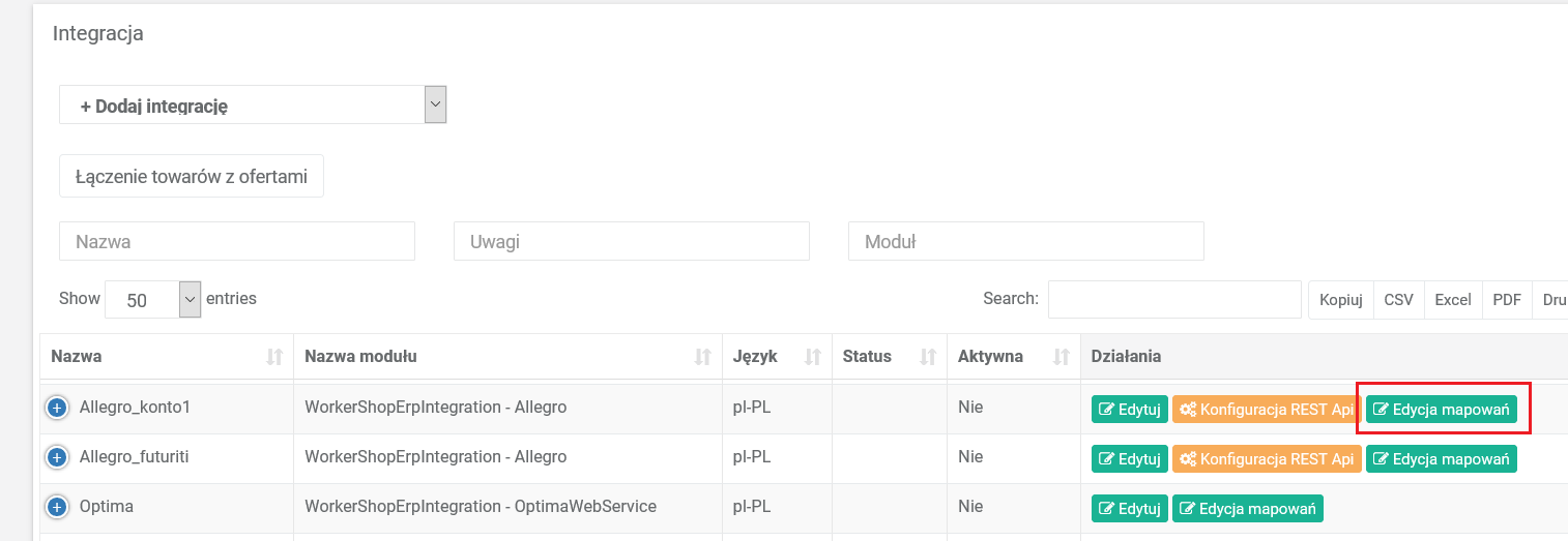Edycja mapowań w xSale v1