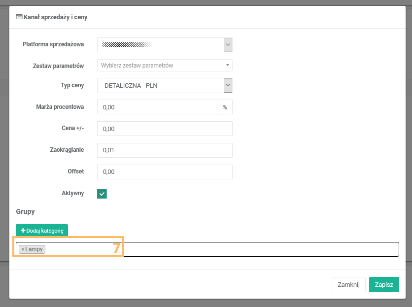 Widok kategorii w xSale