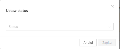 Operacja: Ustaw status