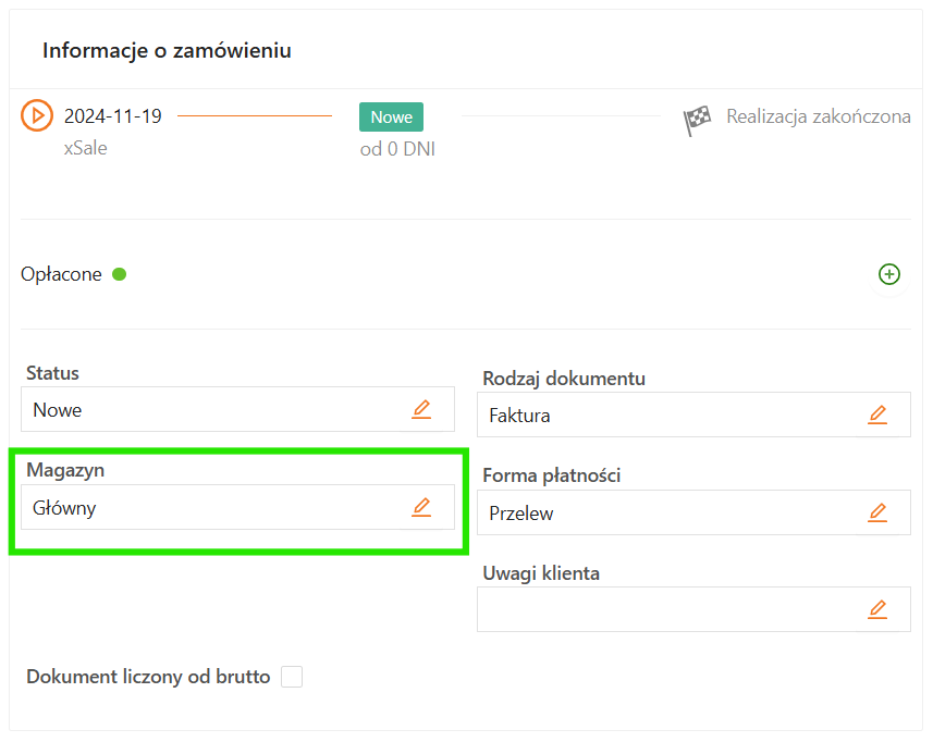Magazyn na zam&oacute;wieniu