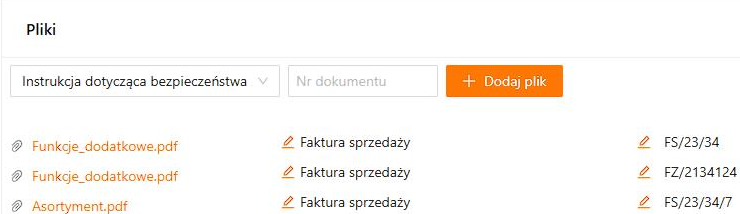 załączniki dostępne w interfejsie użytkownika xSale