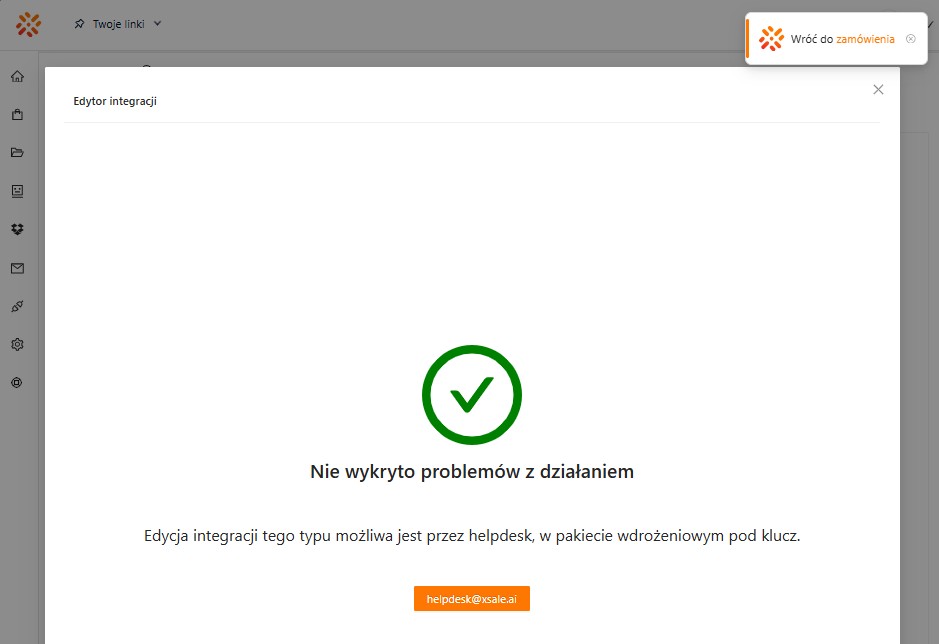 Integracja bez możliwości samodzielnej edycji mapowania