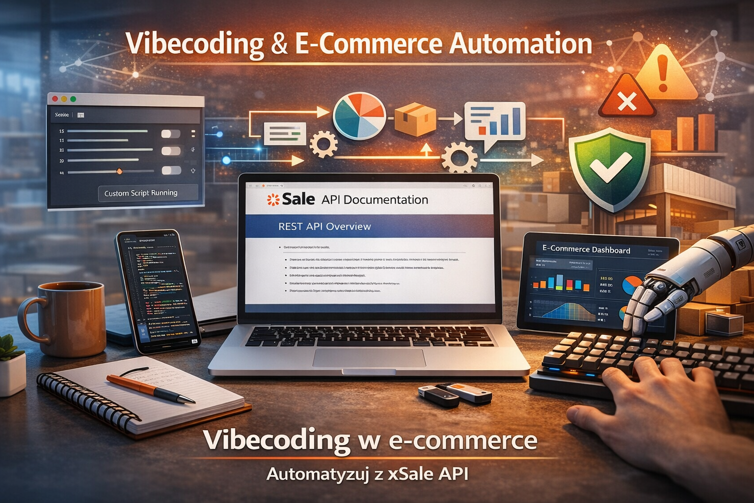 Grafika do wpisu o vibecodingu w e-commerce i xSale API